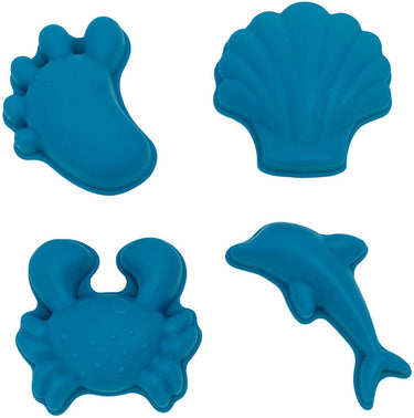 Scrunch zandvormpjes - blauw - opvouwbaar - recycleerbaar