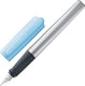 Lamy nexx azure vulpen - met antislip grip gepolijnde stalen penpunt voor linkshandigen (lh) in schrijfbreedte m - driehoekige behuizing van aluminium - inclusief t 10 blauwe inktpatroon