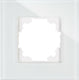 Kopp 405302008 afdekking frame 1-voudig hk 07, athenis wit (glanzend) 1 stuk(s)