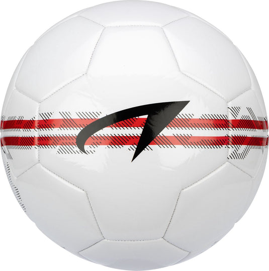 Avento voetbal - grid-mark - wit rood - maat 5 - ⌀ ca. 22 cm
