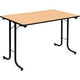 Fliptop tafel sodematub ft127tpmr-b100 rechthoekig beuken