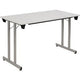 Fliptop tafel sodematub ft126tpmu-9500 rechthoekig grijs