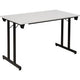 Fliptop tafel sodematub ft127tpmu-9100 rechthoekig grijs