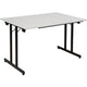 Fliptop tafel sodematub ft128tpmu-9100 rechthoekig grijs