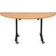 Fliptop tafel sodematub fthv3168d-l400 halfrond beuken