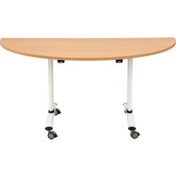 Fliptop tafel sodematub fthv3168d-l800 halfrond beuken