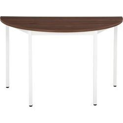 Tafel sodematub ft126dero-5c1c halfrond walnoot