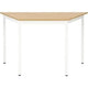Tafel sodematub ft147trap-bc1c trapeziumvormig eiken bruin