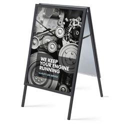 Stoepbord showdown zp50x70g32mec9005 aluminium zwart