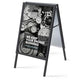 Stoepbord showdown zpa1g32mec9005 aluminium zwart