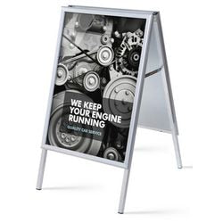 Stoepbord showdown zp50x70g32me aluminium zilver