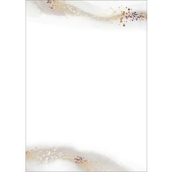 Briefpapier sigel dp625 water color gold beige wit