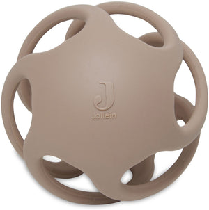 Jollein bijtring bal siliconen ø 9,5cm biscuit