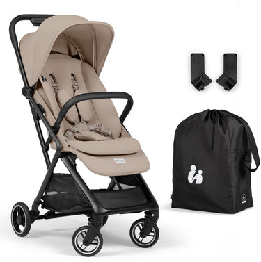 Hauck fly n care - supercompacte reisbuggy voor reislustige ouders - mocha