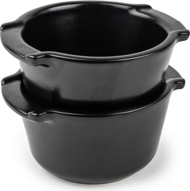 Peugeot appolia set van 2 ovenschalen - 0,20 l - satijnzwart - keramiek