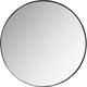 Woood doutzen spiegel - metaal - zwart - 80x80x5