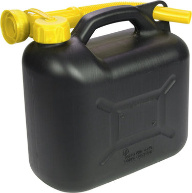 Lifetime 5l kunststof jerrycan - un-gekeurd - zwart rood - adr geschikt
