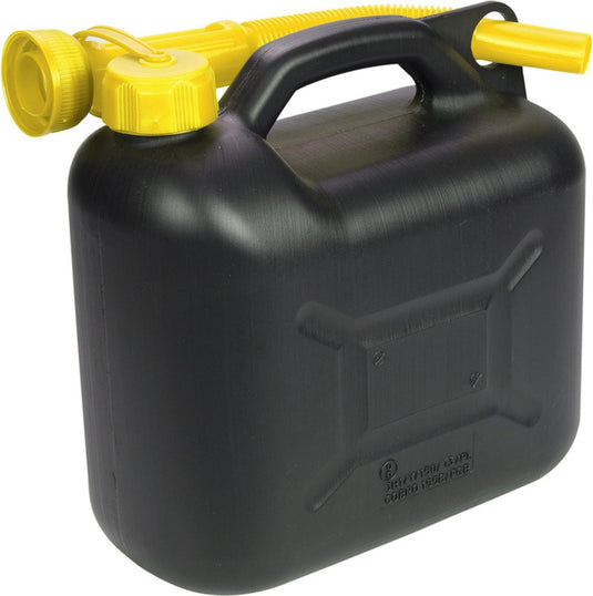Lifetime 5l kunststof jerrycan - un-gekeurd - zwart rood - adr geschikt