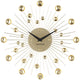 Karlsson wandklok sunburst - kristal, goud - medium - ø30cm - scandinavisch