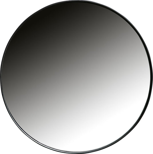 Woood doutzen spiegel - metaal - zwart - 80x80x5