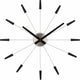 Nextime plug inn – stille wandklok – 58 cm – metaal – zwart – design