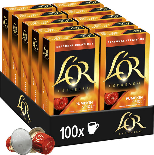 L'or espresso pumpkin spice koffiecups - 10 x 10 capsules