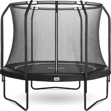 Salta premium black edition - trampoline met veiligheidsnet - ø 251 cm - zwart