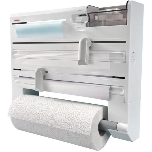 Leifheit keukenrolhouder parat plus wit ps, pe, staal, abs
