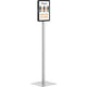 Vloerstandaard durable 501257 grijs pe-epoxycoating, staal
