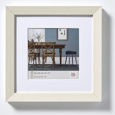 Walther fiorito - mdf houten lijst - fotoformaat 40x40 cm - wit