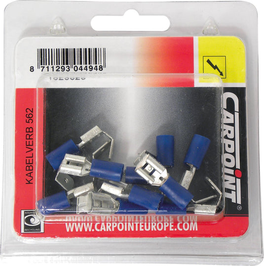 Carpoint vlakstekker tab 562 blauw 10 stuks