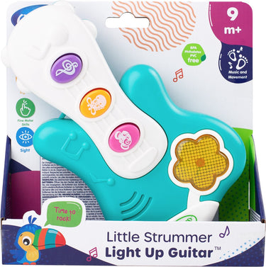 Playgro - oplichtende gitaar - baby speelgoed muziekinstrument - baby speelgoed - muziekinstrument voor baby - interactief speelgoed baby - educatief speelgoed - kraam cadeau - baby gitaar - speelgoed met licht en geluid