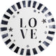 Blond amsterdam -x noir - bord love - 31 cm