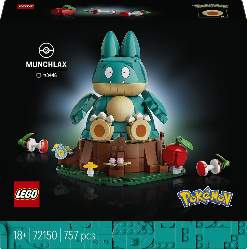 Load image into Gallery viewer, Lego pokémon - munchlax figuur bouwpakket voor volwassenen en woondecoratie - 72150
