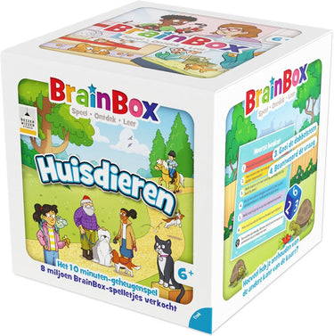 Asmodee educatief kaartspel brainbox huisdieren voor kinderen.