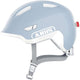 Abus kinderhelm smiley 3.0 ace led - fietshelm met licht - diepe pasvorm ruimte voor een vlecht - voor meisjes en jongens - pure aqua, maat m