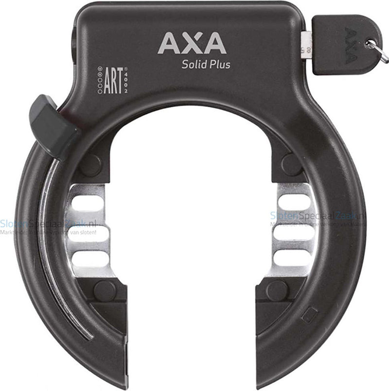 Afbeelding laden in galerijviewer, AXA Solid Plus zwart ART2 ringslot - 150mm - fiets
