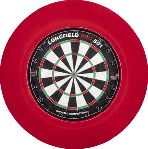 Engelhart led dartbord surround rood – dartbord verlichting met 90 leds – 3 cm dikke beschermring – muurbescherming voor darten – longfield