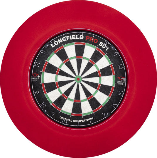 Engelhart led dartbord surround rood – dartbord verlichting met 90 leds – 3 cm dikke beschermring – muurbescherming voor darten – longfield