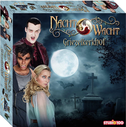 Nachtwacht bordspel - het griezelkerkhof - 2 tot 3 spelers