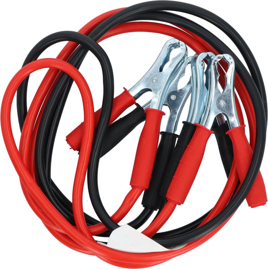 Carpoint startkabelset – voor 12 24 volt - kleur gecodeerde kabels – voor benzinemotoren tot 5500cc – voor dieselmotoren tot 3000cc – met geïsoleerde handgreep – kabellengte 2.5 meter
