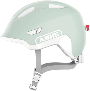 Abus fietshelm smiley 3.0 ace led pure mint m - 50-55 cm - lichtgroen - geschikt voor gebruik op kinderfietsen - 250 g