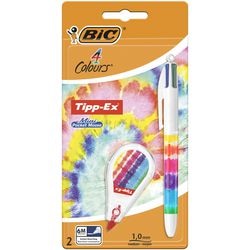 Balpen tipp-ex correctietape-set bic multikleur