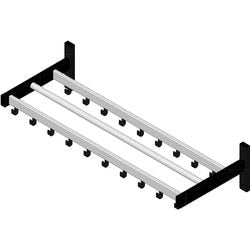Vepa bins wandkapstok 31184125 aluminium, nylon zilver