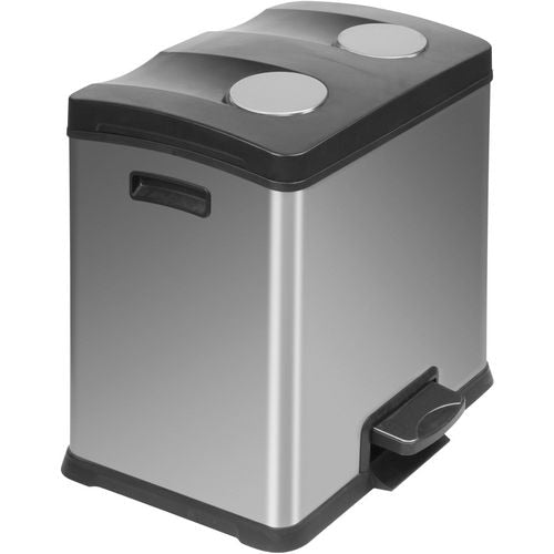Eko pedaalemmer 31054015 rvs (roestvrij staal) zilver