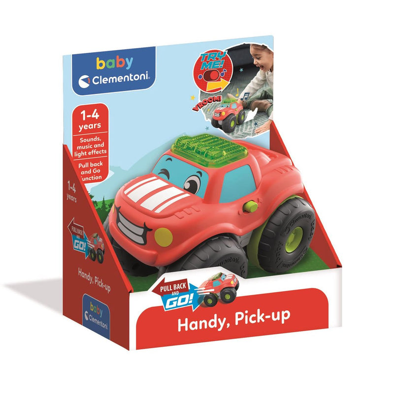 Afbeelding laden in galerijviewer, Clementoni baby pull back pick-up auto met geluid
