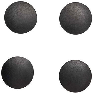 Maul magneet solid rond 4 stuks 1,5 kg kunststof ferriet bruchsicher ø 3.8 x 1.25 cm zwart