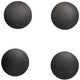 Maul magneet solid rond 4 stuks 1,5 kg kunststof ferriet bruchsicher ø 3.8 x 1.25 cm zwart