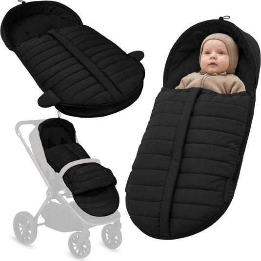 Lionelo oli – universele voetenzak voor kinderwagen buggy – 2in1 voor reiswieg en wandelwagen – 101x45 cm, verkort 80x45 cm – warm tot −20°c – waterafstotend + uv-filter – openingen voor 5-puntsgordel – dubbele rits – wasbaar 30°c – footmuff