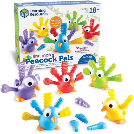 Learning resources fine motor peacock pals - vanaf 18 maanden